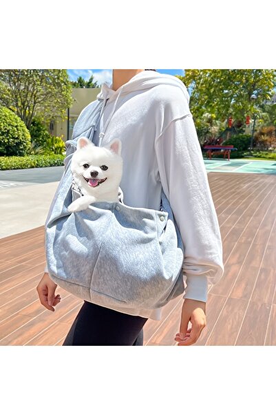 Choice حقيبة حمل الحيوانات الأليفة الخارجية باللون الرمادي، حقيبة كتف محمولة،...