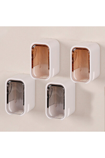 Choice حامل فرشاة أسنان كهربائي محمول قابل للطي مكون من 4 قطع، رف تخزين لفرشا...