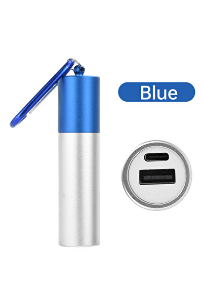 Choice3 Blue 5V 2A 1x 18650/21700 USB Type-C Battery Charger Case DIY Power B...