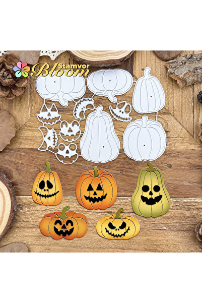 Choice Original Lovely Halloween Pumpkins Metal Cutting Dies Scrapbooking Dec...