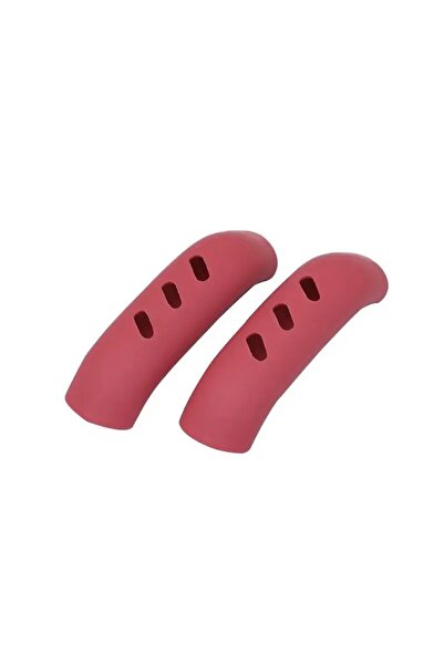 Choice قطعتان باللون الأحمر، 2/8 قطع من غطاء مقبض مقلاة السيليكون، أغطية عازل...