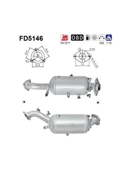 As Filtru Funingine/Particule Sist.De Esapament Lexus Is 2