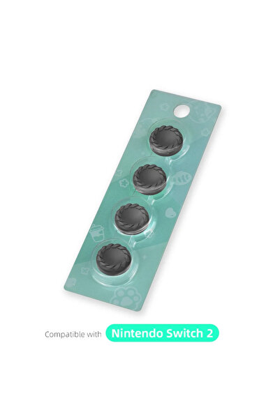 Choice أغطية قبضة الإبهام السيليكونية BKBK4 DATA FROG لجهاز تحكم Switch 2 Joy...