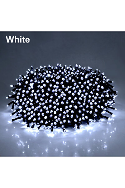 Choice سلسلة أضواء LED خارجية للحديقة بطول 50 مترًا و500 مصباح LED بمقبس الات...