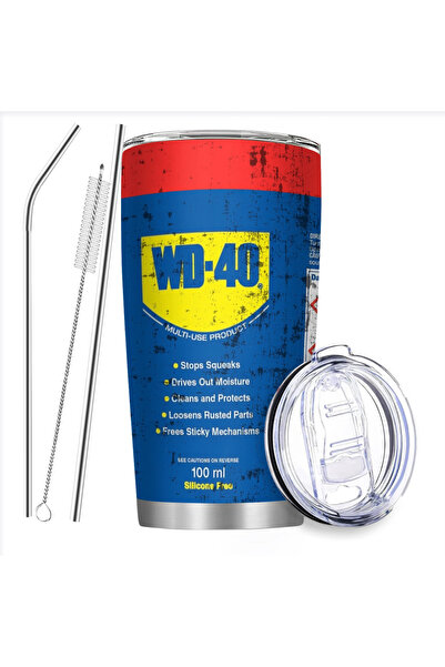 Choice 20OZ WD-40 20Oz Engine Oil Filter Stainless Steel Vacuum Flask Double Wall Insulated Tumbler with St