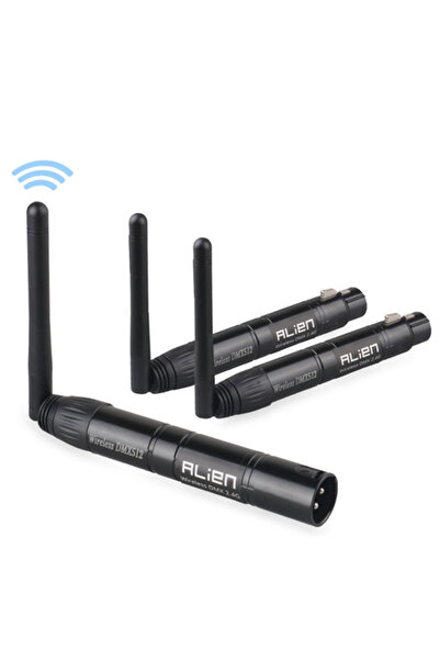 Choice قابس أمريكي 1T2R ALIEN DMX512 جهاز استقبال وجهاز إرسال لاسلكي 2.4 جيجا...