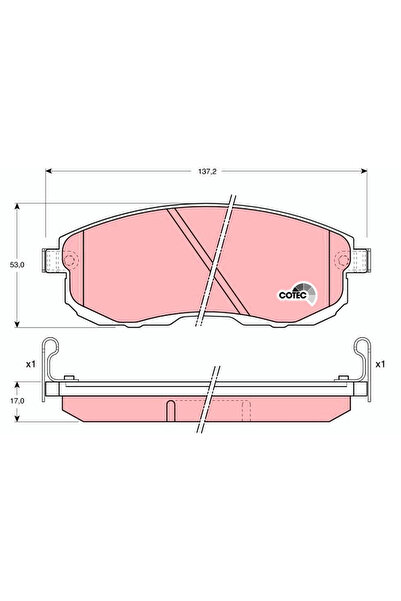TRW Set Placute Frana Frana Disc Infiniti G Limuzina/I30 Nissan 180SX Cupe/20...