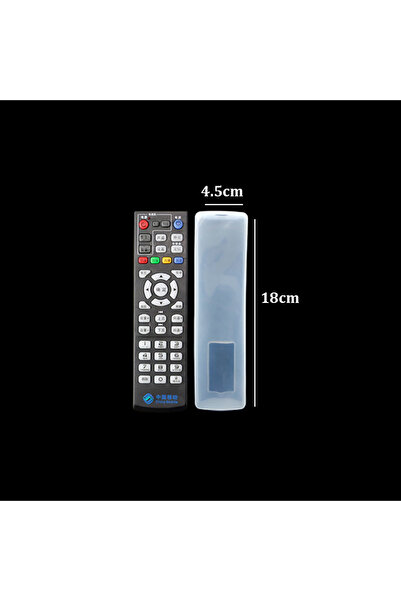 Choice 18X4.5cm Silicone TV Remote Control Protective Sleeve Dust Protection Storage Bag Portable Silicone
