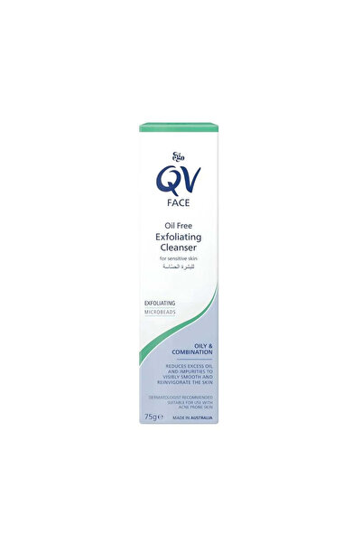 Qv مقشر الوجه منظف خالي من الزيوت للبشره الحساسه من كيوفي