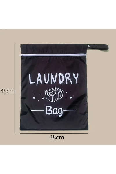 Choice حقيبة تخزين الملابس المتسخة المحمولة باللون الأسود وحقائب الغسيل وحقيب...