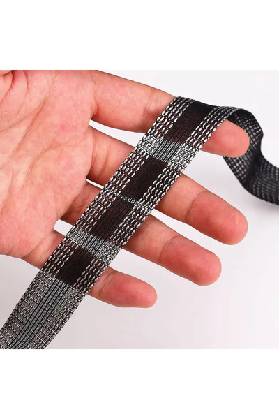 Choice1 5 أمتار من القماش الأسود للخياطة بنفسك، معجون ذاتي اللصق على حواف الب...