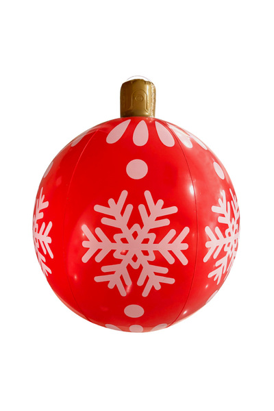 Choice كرات عيد الميلاد القابلة للنفخ من مادة البولي فينيل كلوريد باللون الأحمر، كرات زينة عيد الميلاد الجديدة، ديكور بار مركز التسوق الداخلي