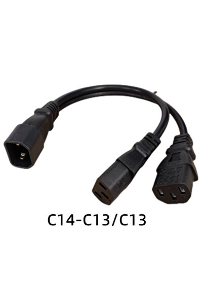 Choice 3 1 قطعة IEC 320 C14 قابس ذكر إلى 2XC13 C5 C7 C8 أنثى سلك طاقة مقسم من...