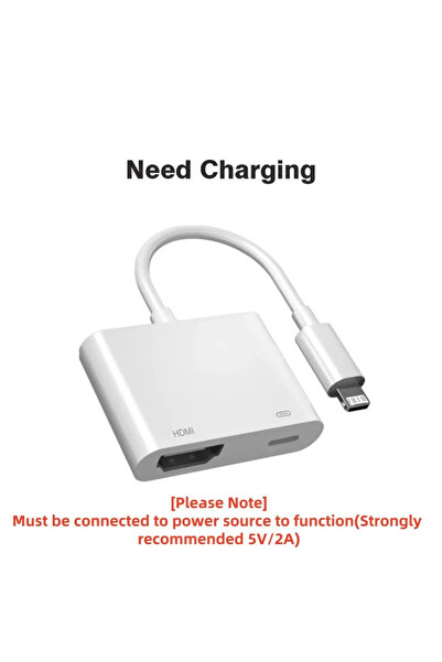 Choice Need power supply HD 1080P Phone To HDMI-Compatible Projection Cable Adapter Audio Sync Screen Conne