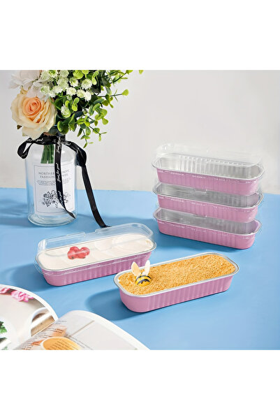 Choice مجموعة من 30 قالب خبز صغير مع أغطية (6.8 أونصة) قالب خبز مستطيل من رقائق الألومنيوم