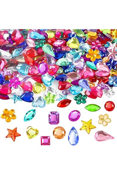 Choice1 2000Pcs Multi-Colored 500 Pcs Gems Jewels for Crafts, Flatback Rhines...