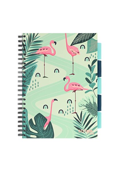 Strigo Caiet spirala si separatoare Project Book JUNGLE A4, matematica, 200 pg, coperti carton PADS036