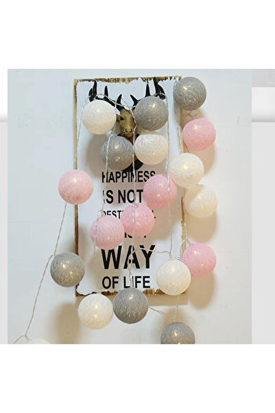 Choice سلسلة أضواء خرافية بطول 3 أمتار، مكونة من 20 مصباحًا على شكل كرات قطني...