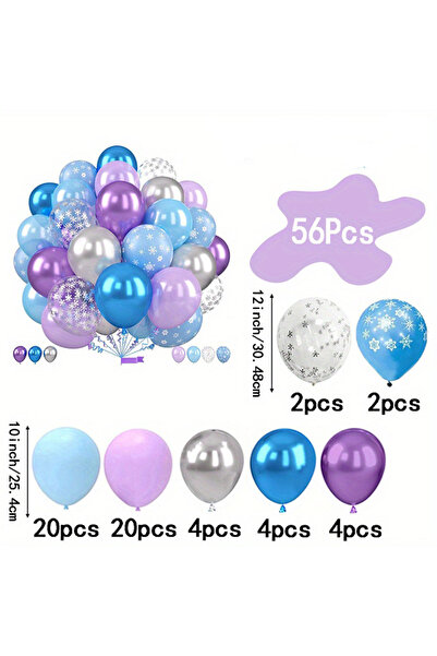 Choice أخرى 56 قطعة من بالونات الجليد والثلج بالون ندفة الثلج الأزرق والأرجوا...
