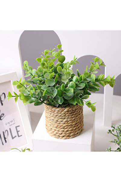 Choice H240416 XIYA FLOWER Green Artificial Plants Eucalyptus Flowers Woven S...