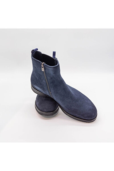 FABI VINTAGE SUEDE NAVY BOOTS