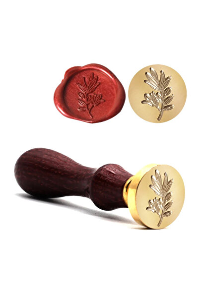 Choice11 A16 **ختم شمعي عتيق على شكل نباتات زهور، رأس ختم شمعي عتيق لسجلات ال...