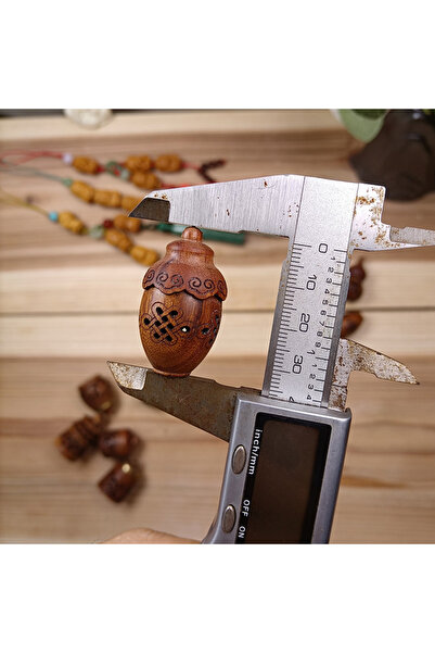 Choice4 vase A Wood Hollow Carved Aromatherapy Bottle Mini Vase Pagoda Car Ha...