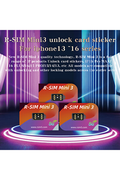 Choice1 بطاقة فتح قفل R-SIM Mini3 الأحدث لعام 2025 (قطعة واحدة) لهواتف آيفون ...