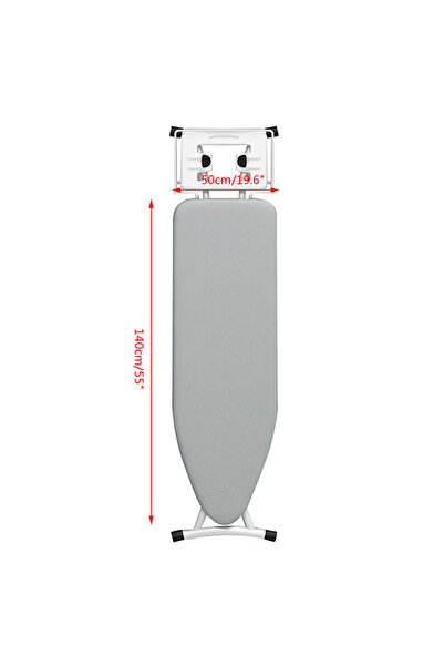Choice غطاء لوح الكي المبطن الكبير العالمي باللون الفضي المقاوم للحرارة