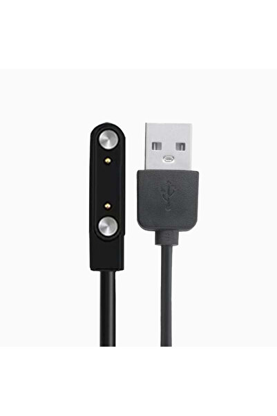 Choice شاحن USB أسود للساعة الذكية Q12 / S12 / S2 / LT21 / LT25 / K9 / LT31 /...