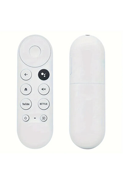 Choice white Replacement Voice Remote Control Compatible with Google Chromecast 4K Snow Smart TV Streaming