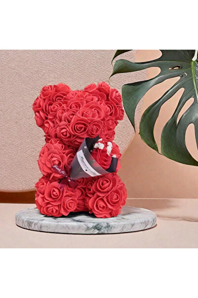 Choice باقة دب وردية حمراء رغوية. مثالية لحفلات الزفاف، وعيد الأم، وشكرًا للم...