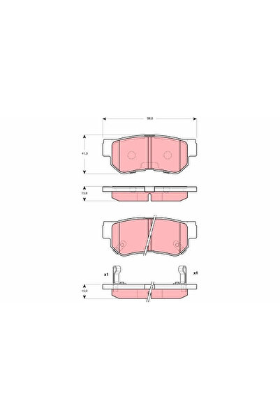 TRW Set Placute Frana Frana Disc Hyundai Getz/Grandeur/Matrix