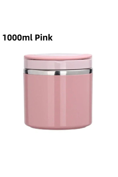 Choice وعاء حراري للطعام من جاستنلاو، سعة 1000 مل، لون وردي، 630/1000 مل، كوب...