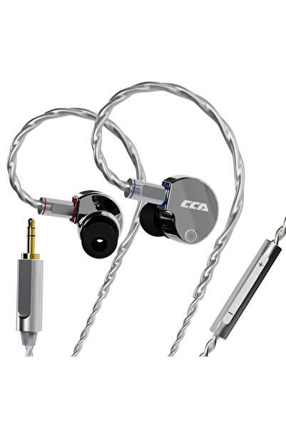 Choice سماعات أذن هاي فاي فضية 3.5 مم MIC CCA Phoenix بمحرك ديناميكي LCP مع غ...