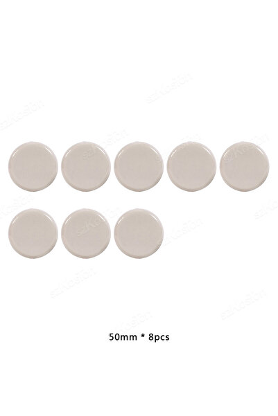 Choice 8 قطع من منزلقات الأثاث الدائرية ذاتية اللصق من التفلون، قطر 50 مم، لو...