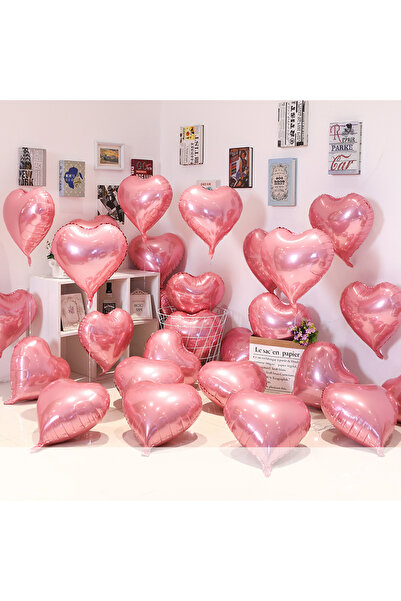 Choice 10pcs 18inch pink Love Heart Foil Balloons, Helium Balloon, Valentine'...