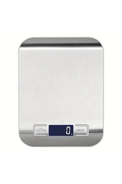 Choice1 ميزان مطبخ رقمي إلكتروني فضي 10 كجم مع شاشة LED 10 كجم 5 كجم / 1 جم م...