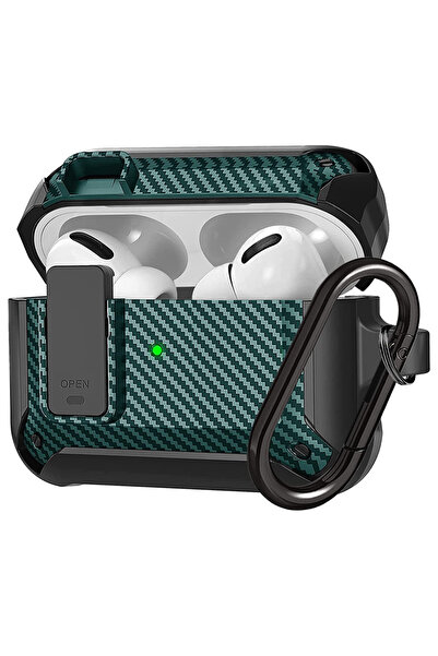 Choice حافظة Airpods Pro 2nd باللون الأسود والأخضر لأجهزة Airpods 1/2/3/4 Pro...