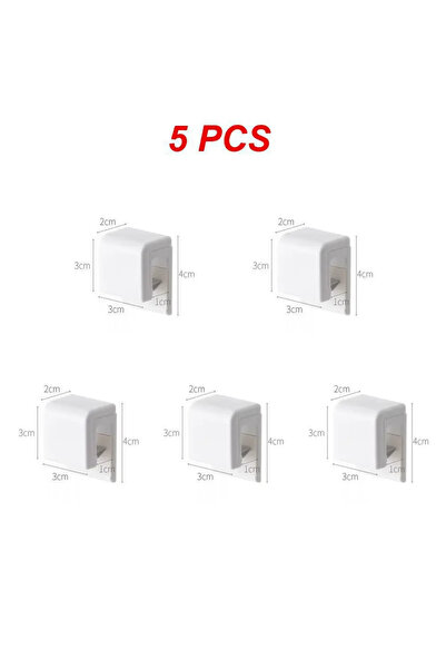 Choice 5 قطع من 1 إلى 100 قطعة حامل فرشاة أسنان بدون ثقب حامل معجون أسنان مثبت على الحائط حامل رف تخزين عضوي