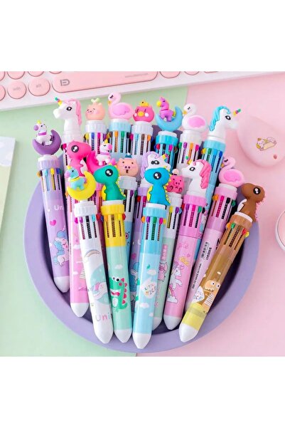Choice 10PCS 5-20 Pcs10 Color Cartoon Pen Kids Gifts Birthday Party Children'...