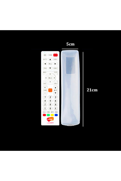 Choice 21X5cm Silicone TV Remote Control Protective Sleeve Dust Protection Storage Bag Portable Silicone Ai