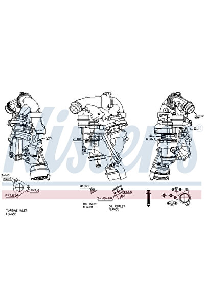 Nissens Compresor Sistem De Supraalimentare Mercedes-Benz Sprinter 3,5-T Bus/...