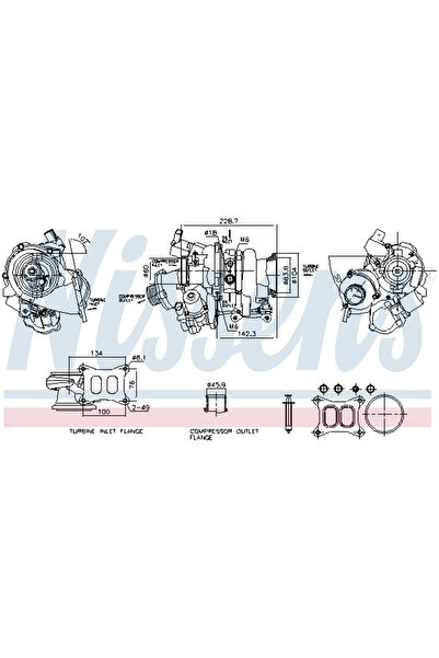 Nissens Compresor Sistem De Supraalimentare Audi A1/A3/Q3 Seat Alhambra