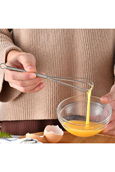 Choice 2pcs Mini Stainless Steel Balloon Wire Whisk Manual Egg Beater Mixer Kitchen Baking Utensil Milk ...