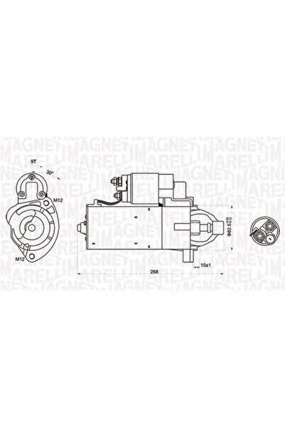 MAGNETI MARELLI Starter Audi A4 Allroad B8/A4 Allroad B9/A4 B7 Seat Exeo