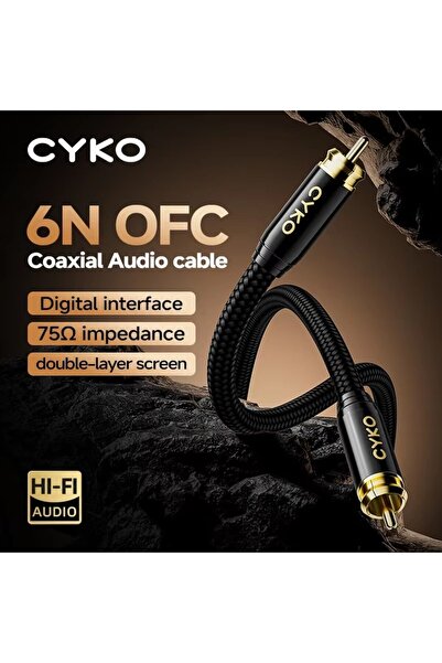 choice2 0.5m Digital Audio Coaxial Cable 75Ω high end Rca to Rca Male SPDIF S...