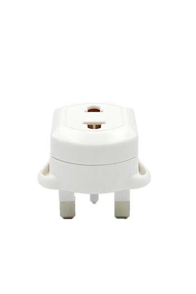 Choice WHITE EU 2 Pin To 3 Pin UK Electric Power Shaver Toothbrush Plug Adaptor Converter Durable for Trave