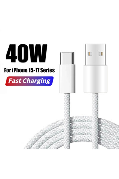 Choice كابل USB-Type-C بطول 1 متر وقوة 40 واط، يدعم الشحن السريع PD، متوافق م...