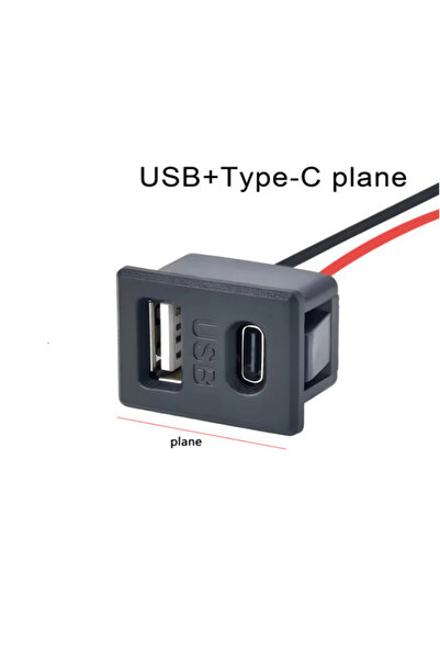 Choice1 USB Type C Plane Double Layer Usb Female Base Type-C Socket and Femal...